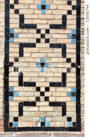 Detail of traditional persian mosaic wall of Jameh Mosque, Qazvin, Iran Detail of traditional persian mosaic wall of Jameh Mosque, Qazvin, Iran 72698744