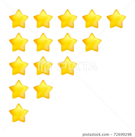 Rounded stars, three-dimensional stars,... - Stock Illustration ...