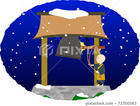 一個男孩敲鐘的插圖 72700363