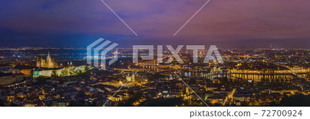 Prague cityscape in Czech Republic Prague cityscape in Czech Republic 72700924