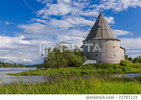 Ancient historical old Ladoga fortress in the village of Staraya Ladoga - Leningrad region Russia Ancient historical old Ladoga fortress in the village of Staraya Ladoga - Leningrad region Russia 72701125