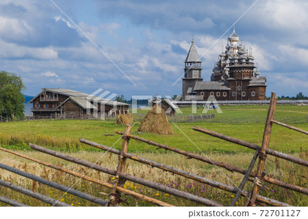 Famous wooden buildings on the island Kizhi Russia 72701127