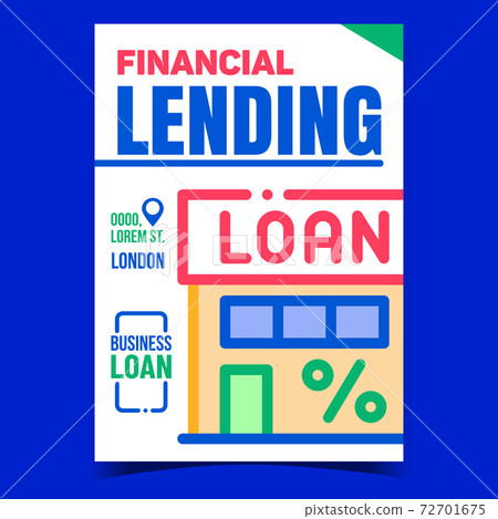 Financial Lending Office Promotion Poster Vector 72701675