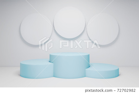 A simple pedestal inspired by a showcase or podium 72702982