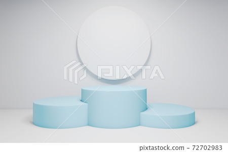 A simple pedestal inspired by a showcase or podium 72702983