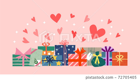 禮物盒矢量插畫 禮物盒矢量插畫 72705405