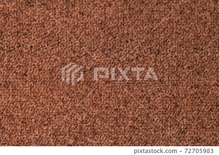 Brown fluffy background of soft, velour fabric. Texture of umber wool textile. 72705983