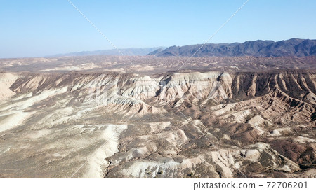 Colored hills of the gorge in the desert. Colored hills of the gorge in the desert. 72706201