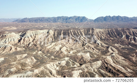 Colored hills of the gorge in the desert. Colored hills of the gorge in the desert. 72706205