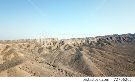 Colored hills of the gorge in the desert. Colored hills of the gorge in the desert. 72706265
