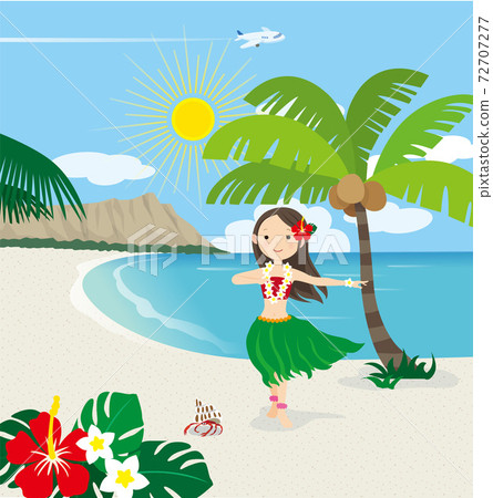 Hawaii coast hula dancer Hawaii coast hula dancer 72707277