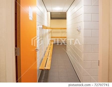 Dutch group dressing room on secondary school 72707741
