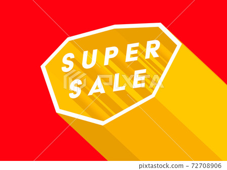Super sale poster or flyer design. Super online sale banner template. 72708906