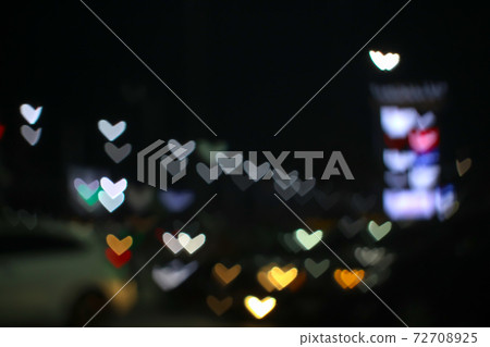 rainbow and blur heart shape love valentine day colorful night light on street rainbow and blur heart shape love valentine day colorful night light on street 72708925