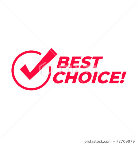 Best choice with check mark sign. Symbol or... - Stock