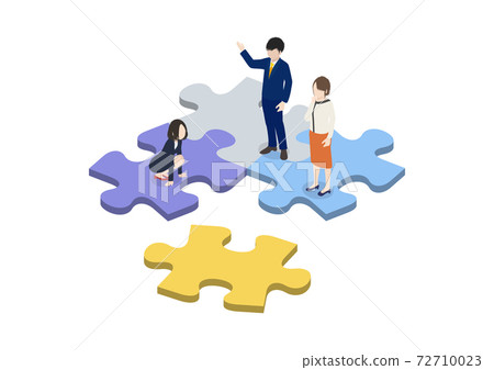Teamwork / roles / human resources / business scene 72710023
