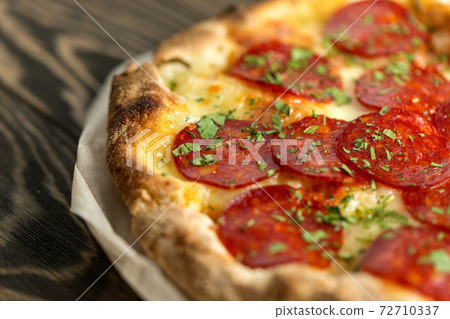 Traditional italian pizza Alla Diavola Traditional italian pizza Alla Diavola 72710337