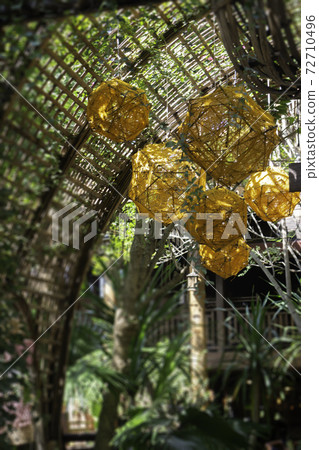 Local market tent decorated in Northern Thai style Local market tent decorated in Northern Thai style 72710496