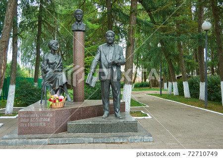 Bezhetsk town, Monument to Gumilyov Bezhetsk town, Monument to Gumilyov 72710749