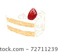 Shortcake with no fruit between the sponges 72711239
