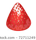 Glossy strawberries 72711249
