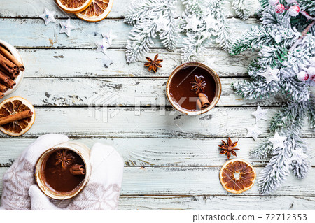 Cup of hot cocoa or chocolate Cup of hot cocoa or chocolate 72712353