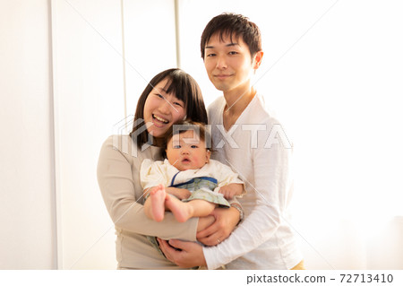Family photo 8 month old baby 72713410