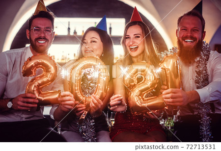 women celebrating the new year 2021 72713531