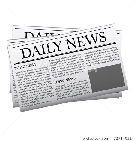 Newspaper mockup template, vector illustration Newspaper mockup template, vector illustration 72714031