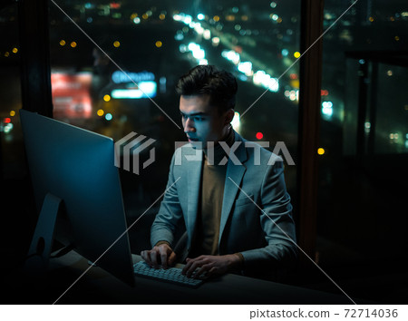 Serious Man Complete Work at Night Serious Man Complete Work at Night 72714036