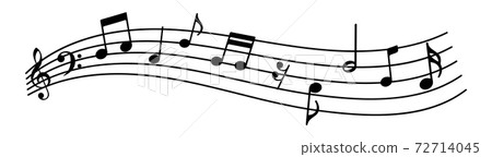 Music notes, design element, vector illustration Music notes, design element, vector illustration 72714045