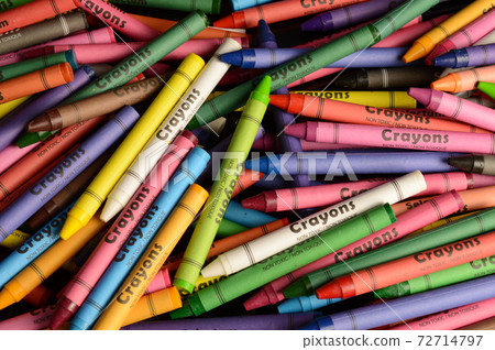 Crayons Full Frame Background Crayons Full Frame Background 72714797