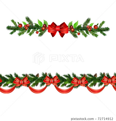 Christmas Holly brunches decoration vector Christmas Holly brunches decoration vector 72714912