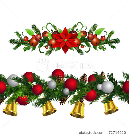 Christmas Holly brunches decoration vector Christmas Holly brunches decoration vector 72714920