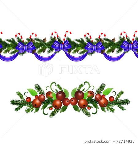 Christmas Holly brunches decoration vector Christmas Holly brunches decoration vector 72714923