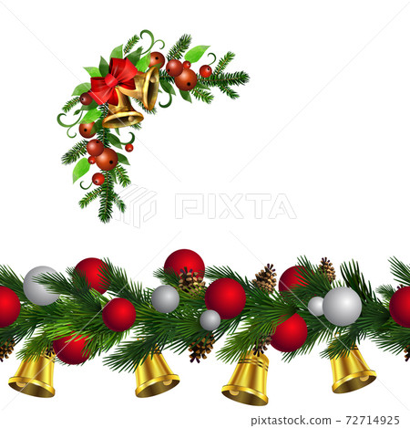Christmas Holly brunches decoration vector Christmas Holly brunches decoration vector 72714925