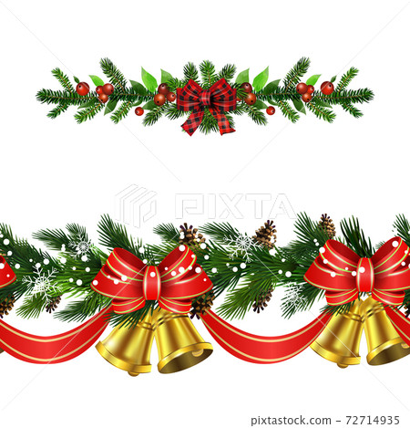 Christmas Holly brunches decoration vector Christmas Holly brunches decoration vector 72714935