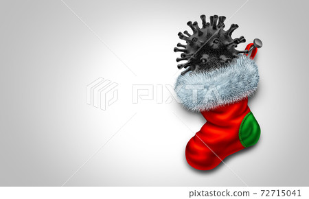 Virus-Shape-Coal-In-Stocking 72715041