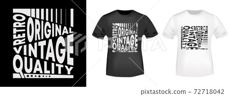Retro original vintage typography for t-shirt stamp, tee print, applique, fashion slogan, badge, label clothing, jeans, and casual wear. Vector illustration 72718042