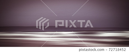 Abstract vintage coastal nature background, long exposure view of dreamy ocean coast, sea retro art print, beach holiday destination for luxury travel brand 72718452