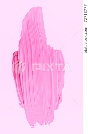 Pink brush stroke or makeup smudge closeup, beauty cosmetics and lipstick texture Pink brush stroke or makeup smudge closeup, beauty cosmetics and lipstick texture 72718777