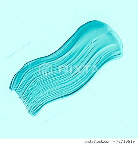 Mint brush stroke or makeup smudge closeup, beauty cosmetics and lipstick texture Mint brush stroke or makeup smudge closeup, beauty cosmetics and lipstick texture 72719619