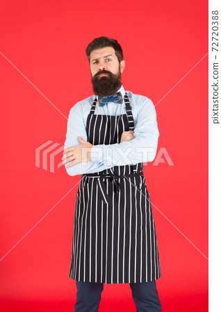 How can I help you. Hipster cafe concept. Man with beard 72720388