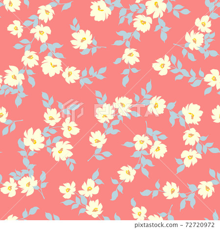 Seamlessly continuous floral pattern, - Stock Illustration [72720972 ...