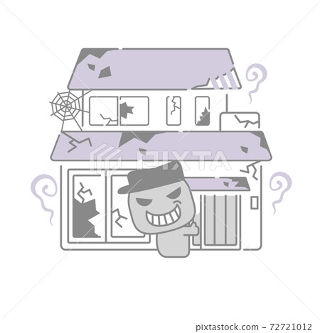 Unoccupied house invaded by suspicious person Unoccupied house invaded by suspicious person 72721012