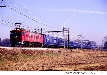 1997 EF8196藍色火車北斗星在東北線上行駛 72721146