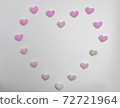 Heart-filled background material 72721964