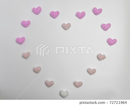 Heart-filled background material 72721964