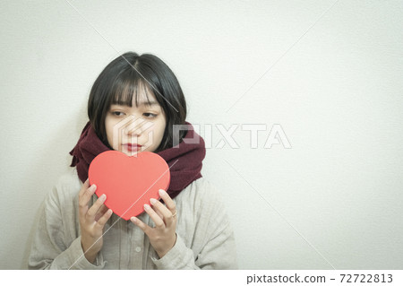 Portrait of a woman with the image of Valentine Portrait of a woman with the image of Valentine 72722813