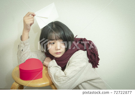 情人節的形象與女人的畫像 情人節的形象與女人的畫像 72722877